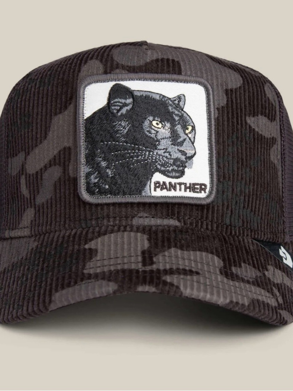 Goorin Bros. PANTHER CAMO “PANTHER” Trucker Hat. Mesh SnapBack. NWT
